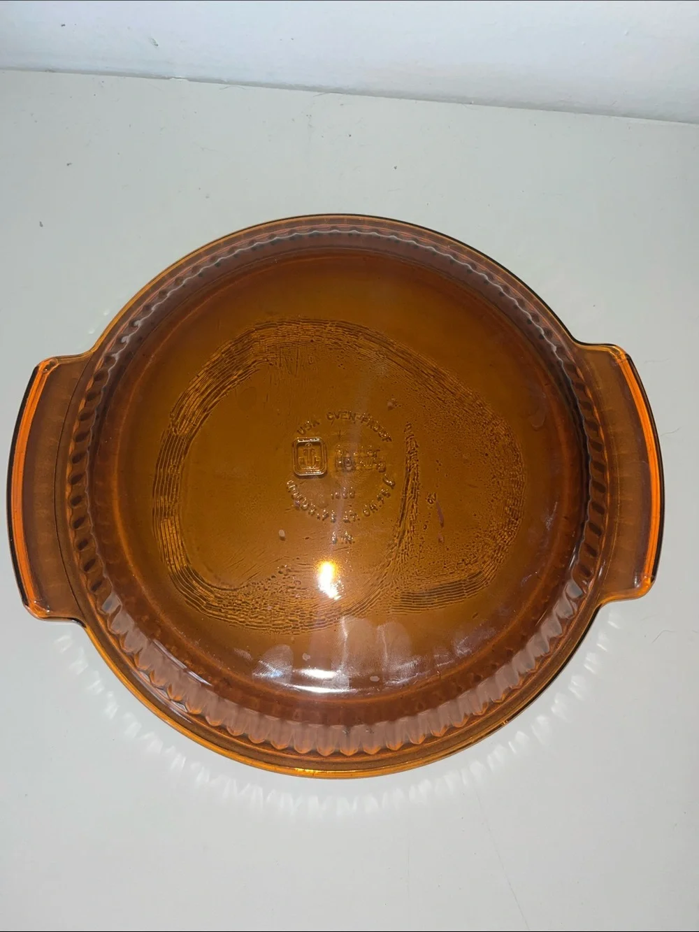 Anchor Hocking Amber Glass Bake Dish with Handles - Home Kitchen